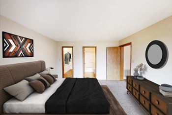 Bedroom with closet